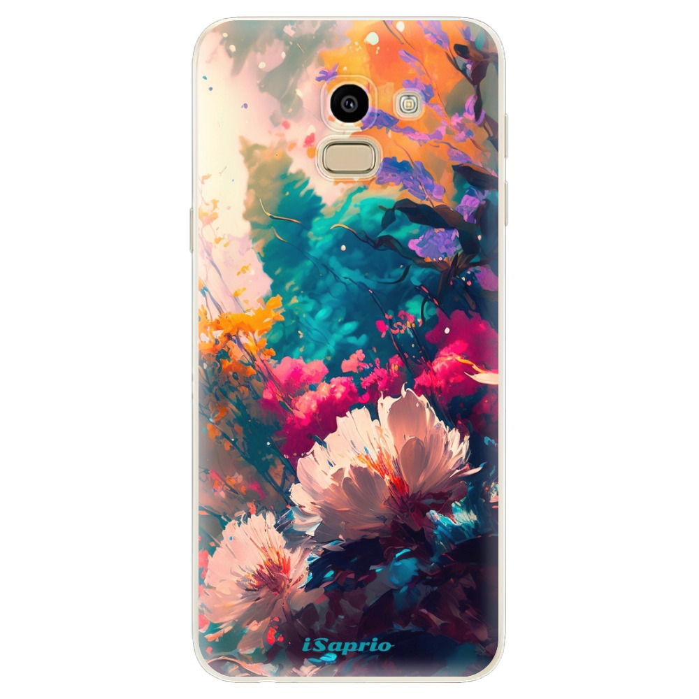 Odolné silikonové pouzdro iSaprio - Flower Design - Samsung Galaxy J6
