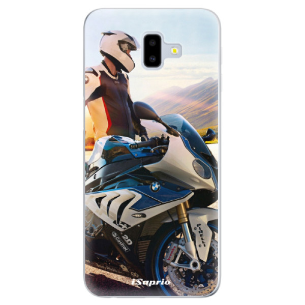 Odolné silikonové pouzdro iSaprio - Motorcycle 10 - Samsung Galaxy J6+
