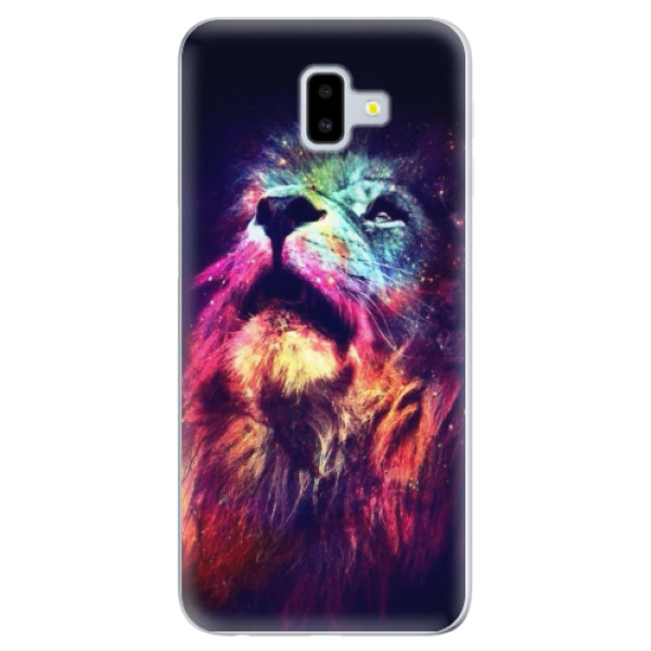 Odolné silikonové pouzdro iSaprio - Lion in Colors - Samsung Galaxy J6+