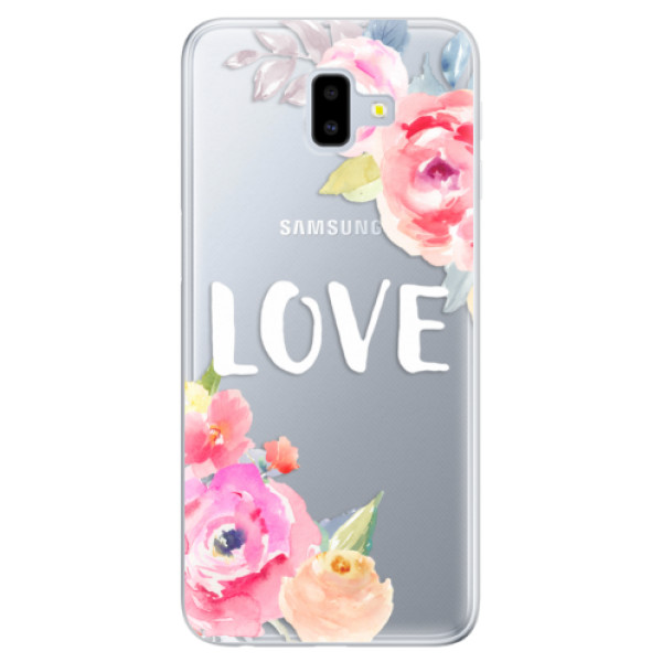Odolné silikonové pouzdro iSaprio - Love - Samsung Galaxy J6+