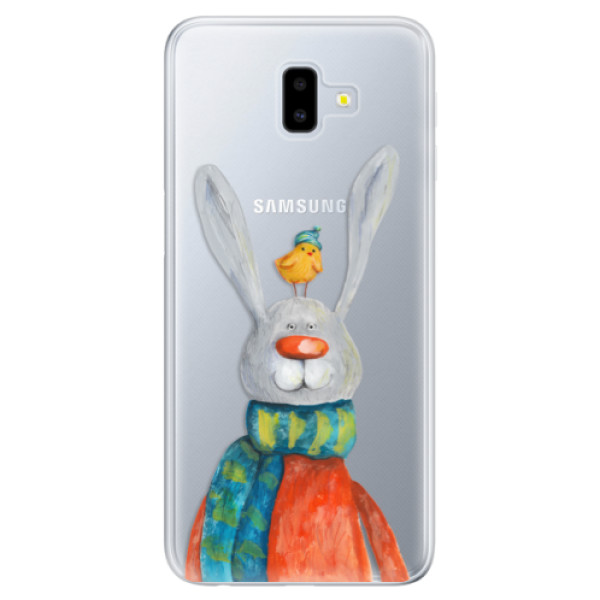 Odolné silikonové pouzdro iSaprio - Rabbit And Bird - Samsung Galaxy J6+
