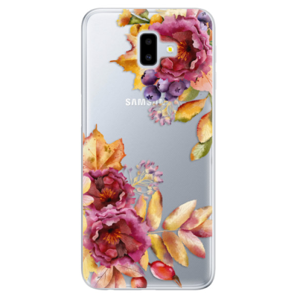 Odolné silikonové pouzdro iSaprio - Fall Flowers - Samsung Galaxy J6+