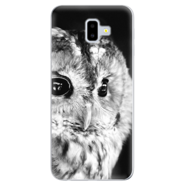 Odolné silikonové pouzdro iSaprio - BW Owl - Samsung Galaxy J6+