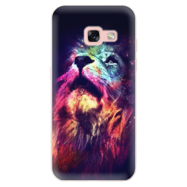 Odolné silikonové pouzdro iSaprio - Lion in Colors - Samsung Galaxy A3 2017