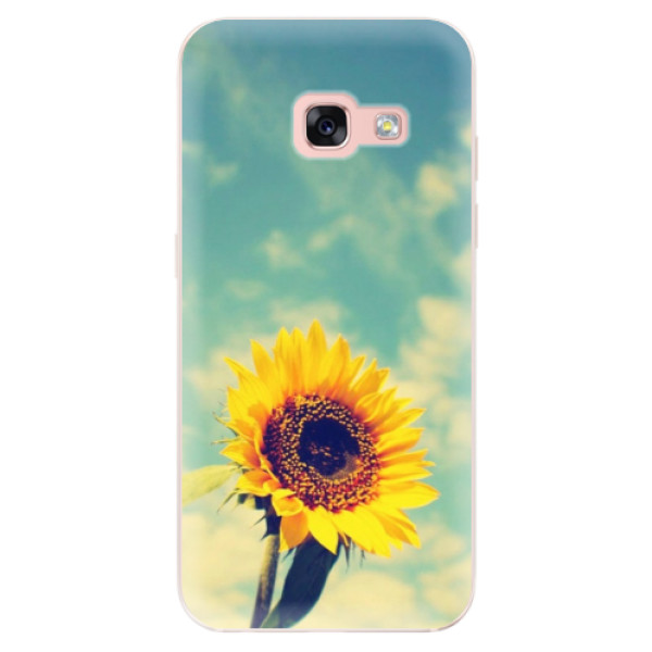 Silikonové odolné pouzdro iSaprio - Sunflower 01 na mobil Samsung Galaxy A3 2017 (Silikonový kryt, obal, pouzdro iSaprio - Sunflower 01 na mobilní telefon Samsung Galaxy A3 2017)