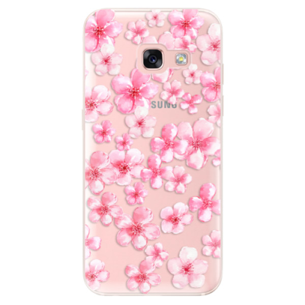 Silikonové odolné pouzdro iSaprio - Flower Pattern 05 na mobil Samsung Galaxy A3 2017 (Silikonový kryt, obal, pouzdro iSaprio - Flower Pattern 05 na mobilní telefon Samsung Galaxy A3 2017)