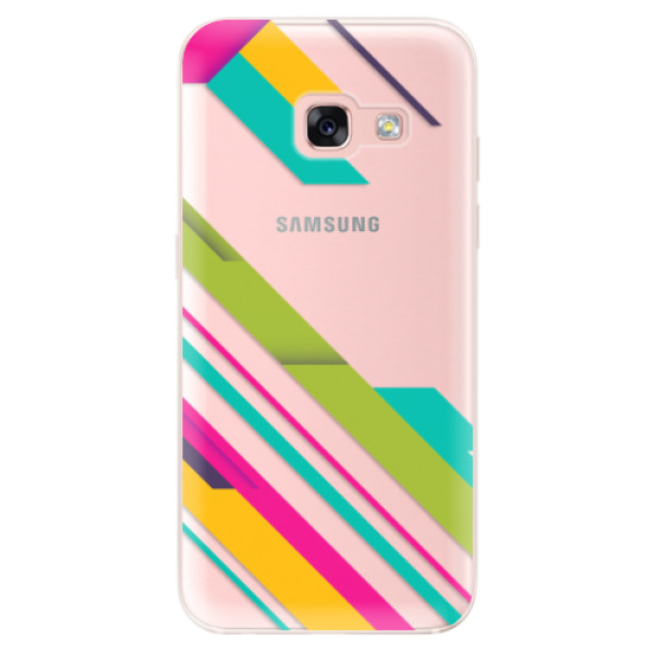 Odolné silikonové pouzdro iSaprio - Color Stripes 03 - Samsung Galaxy A3 2017