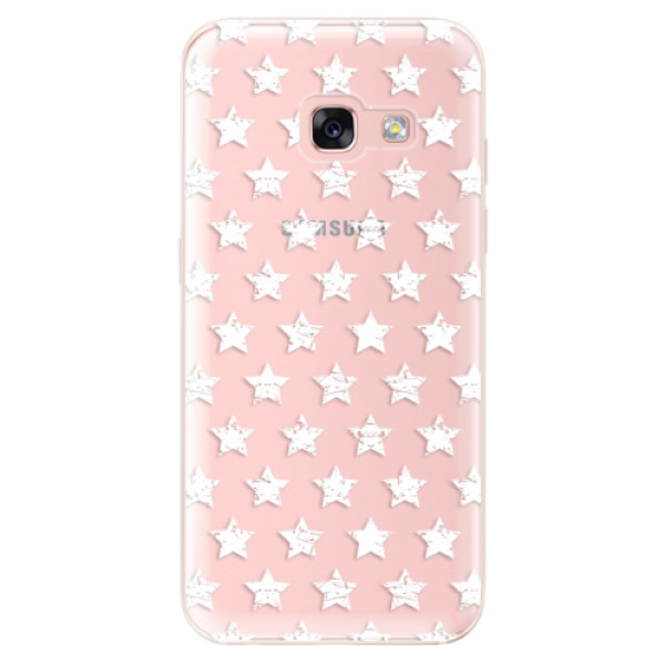 Odolné silikonové pouzdro iSaprio - Stars Pattern - white - Samsung Galaxy A3 2017