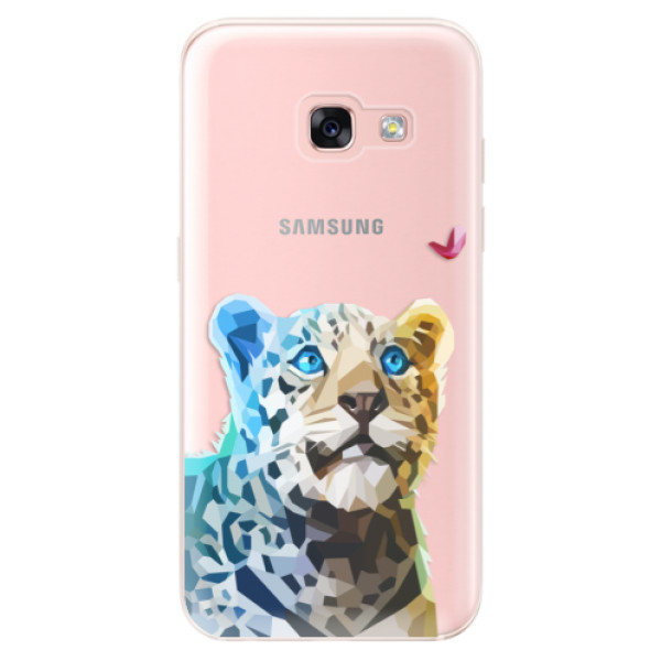 Odolné silikonové pouzdro iSaprio - Leopard With Butterfly - Samsung Galaxy A3 2017