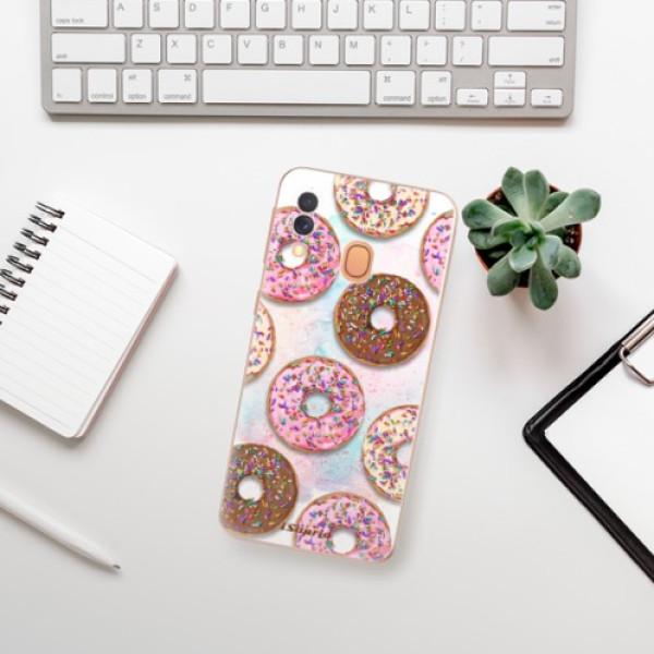 Silikonové pouzdro iSaprio - Samsung Galaxy A40 - Donuts 11