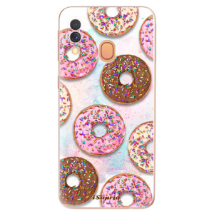 Silikonové pouzdro iSaprio - Samsung Galaxy A40 - Donuts 11
