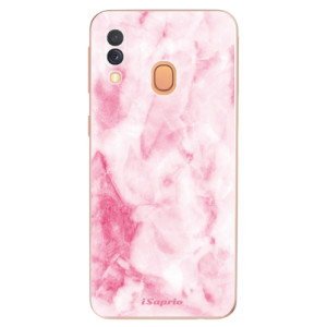 Silikonové pouzdro iSaprio - Samsung Galaxy A40 - RoseMarble 16