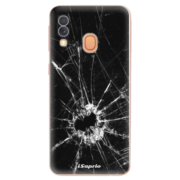 Silikonové odolné pouzdro iSaprio - Broken Glass 10 na mobil Samsung Galaxy A40 (Silikonový kryt, obal, pouzdro iSaprio - Broken Glass 10 na mobilní telefon Samsung Galaxy A40)
