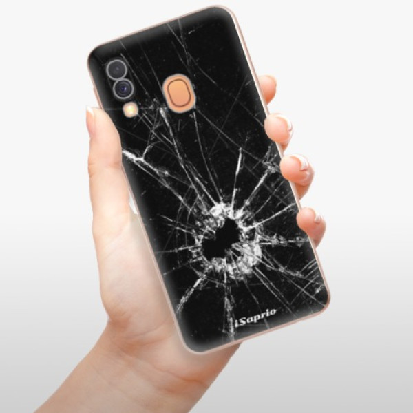 Silikonové pouzdro iSaprio - Samsung Galaxy A40 - Broken Glass 10