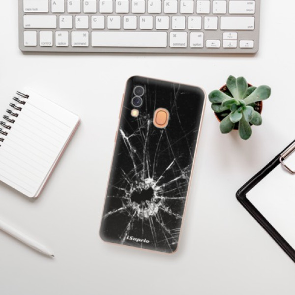 Silikonové pouzdro iSaprio - Samsung Galaxy A40 - Broken Glass 10