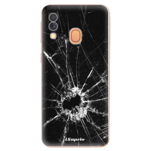 Silikonové pouzdro iSaprio - Samsung Galaxy A40 - Broken Glass 10