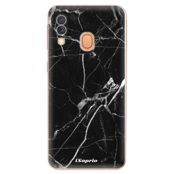 Odolné silikonové pouzdro iSaprio - Black Marble 18 - Samsung Galaxy A40