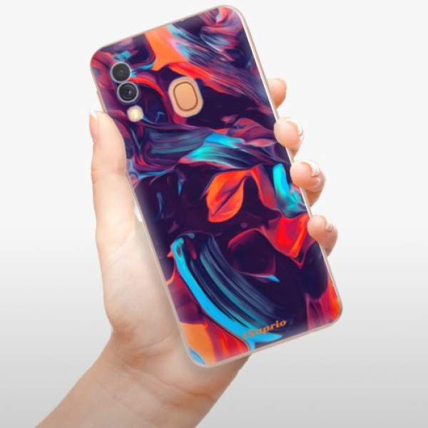 Silikonové pouzdro iSaprio - Samsung Galaxy A40 - Color Marble 19