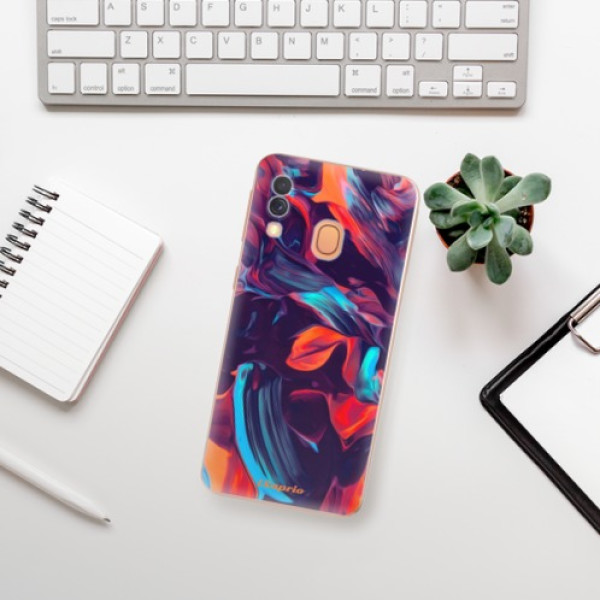 Silikonové pouzdro iSaprio - Samsung Galaxy A40 - Color Marble 19