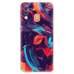 Silikonové pouzdro iSaprio - Samsung Galaxy A40 - Color Marble 19