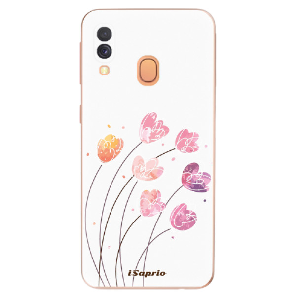 Odolné silikonové pouzdro iSaprio - Flowers 14 - Samsung Galaxy A40