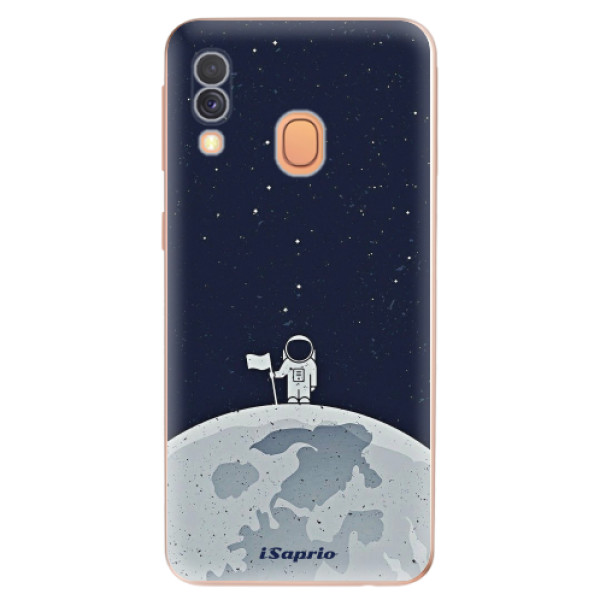 Silikonové odolné pouzdro iSaprio - On The Moon 10 na mobil Samsung Galaxy A40 (Silikonový kryt, obal, pouzdro iSaprio - On The Moon 10 na mobilní telefon Samsung Galaxy A40)