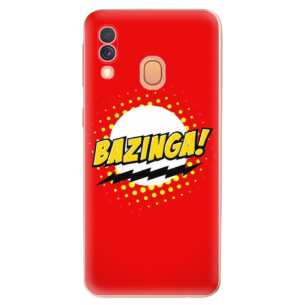 Silikonové odolné pouzdro iSaprio - Bazinga 01 na mobil Samsung Galaxy A40 (Silikonový kryt, obal, pouzdro iSaprio - Bazinga 01 na mobilní telefon Samsung Galaxy A40)