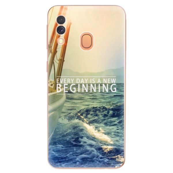 Silikonové odolné pouzdro iSaprio - Beginning na mobil Samsung Galaxy A40 (Silikonový kryt, obal, pouzdro iSaprio - Beginning na mobilní telefon Samsung Galaxy A40)