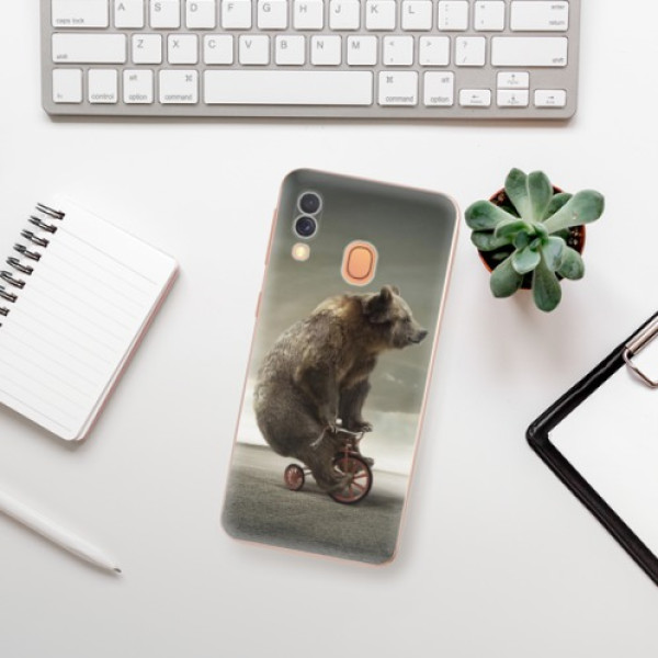 Silikonové pouzdro iSaprio - Samsung Galaxy A40 - Bear 01