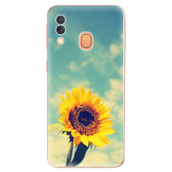 Silikonové odolné pouzdro iSaprio - Sunflower 01 na mobil Samsung Galaxy A40 (Silikonový kryt, obal, pouzdro iSaprio - Sunflower 01 na mobilní telefon Samsung Galaxy A40)