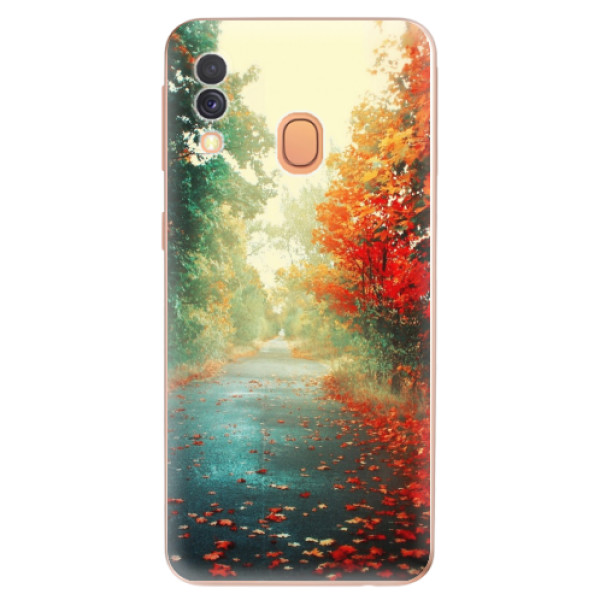 Silikonové odolné pouzdro iSaprio - Autumn 03 na mobil Samsung Galaxy A40 (Silikonový kryt, obal, pouzdro iSaprio - Autumn 03 na mobilní telefon Samsung Galaxy A40)