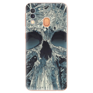 Silikonové pouzdro iSaprio - Samsung Galaxy A40 - Abstract Skull