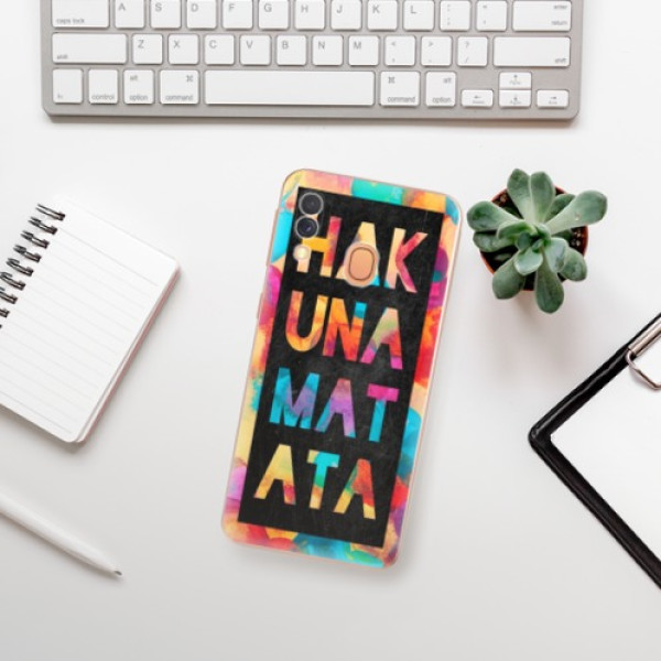 Silikonové pouzdro iSaprio - Samsung Galaxy A40 - Hakuna Matata 01