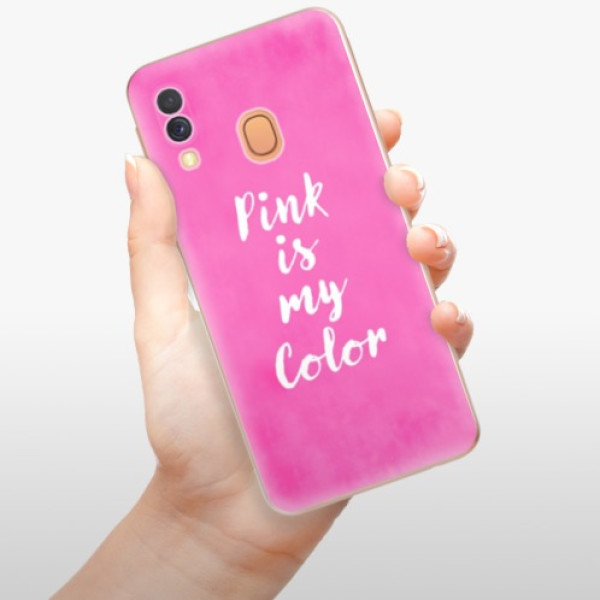Silikonové pouzdro iSaprio - Samsung Galaxy A40 - Pink is my color