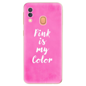 Silikonové pouzdro iSaprio - Samsung Galaxy A40 - Pink is my color