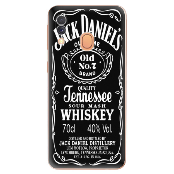 Odolné silikonové pouzdro iSaprio - Jack Daniels - Samsung Galaxy A40