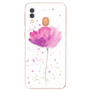 Silikonové pouzdro iSaprio - Samsung Galaxy A40 - Poppies