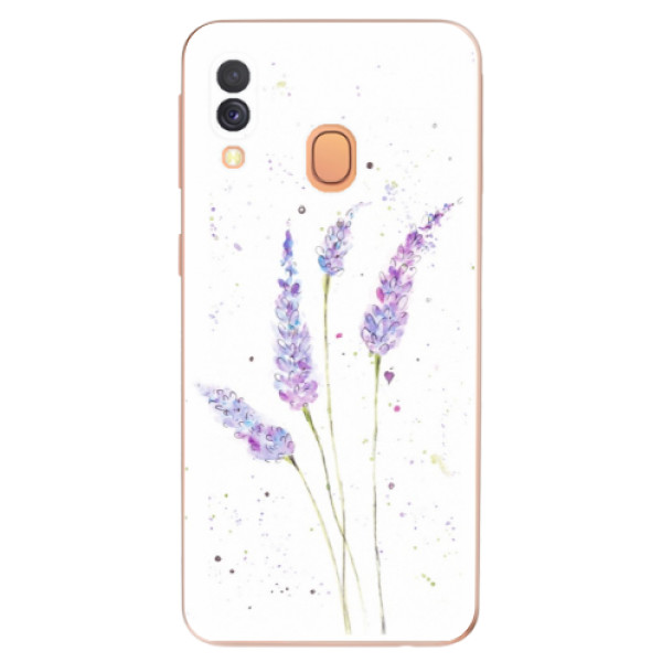 Silikonové odolné pouzdro iSaprio - Lavender na mobil Samsung Galaxy A40 (Silikonový kryt, obal, pouzdro iSaprio - Lavender na mobilní telefon Samsung Galaxy A40)