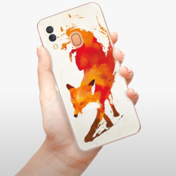 Silikonové pouzdro iSaprio - Samsung Galaxy A40 - Fast Fox