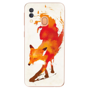 Silikonové pouzdro iSaprio - Samsung Galaxy A40 - Fast Fox