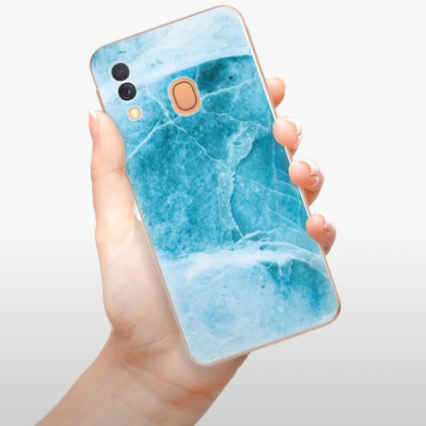 Silikonové pouzdro iSaprio - Samsung Galaxy A40 - Blue Marble