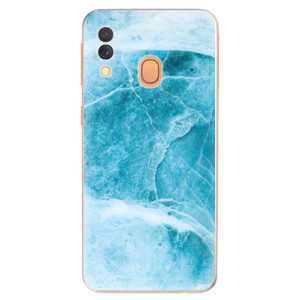 Silikonové pouzdro iSaprio - Samsung Galaxy A40 - Blue Marble