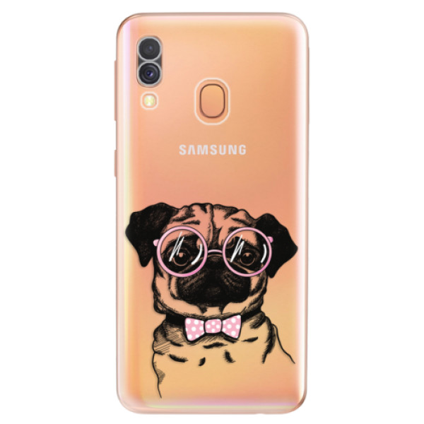 Odolné silikonové pouzdro iSaprio - The Pug - Samsung Galaxy A40