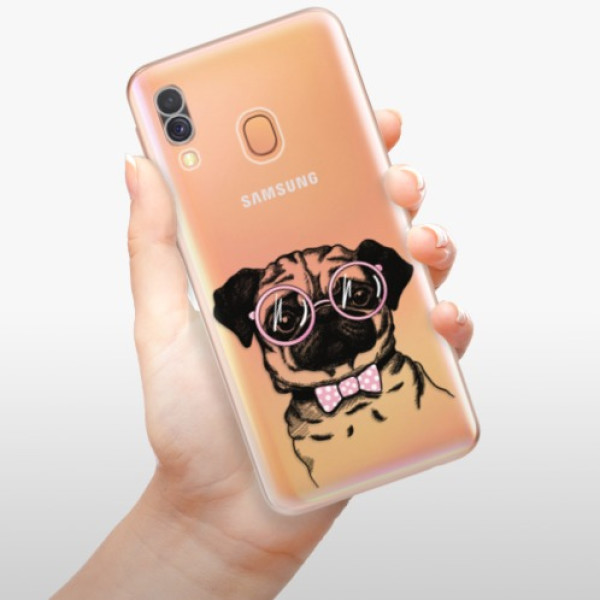 Silikonové pouzdro iSaprio - Samsung Galaxy A40 - The Pug