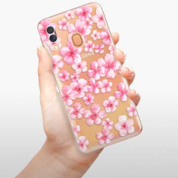 Silikonové pouzdro iSaprio - Samsung Galaxy A40 - Flower Pattern 05