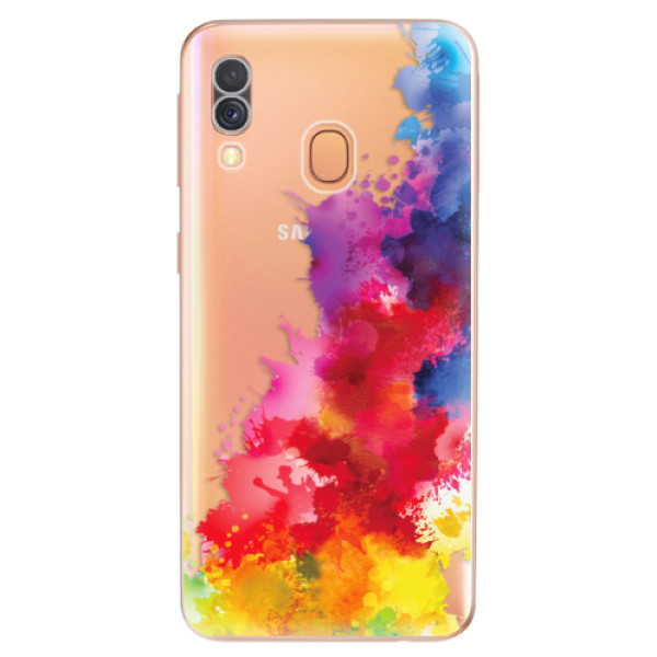 Silikonové odolné pouzdro iSaprio - Color Splash 01 na mobil Samsung Galaxy A40 (Silikonový kryt, obal, pouzdro iSaprio - Color Splash 01 na mobilní telefon Samsung Galaxy A40)