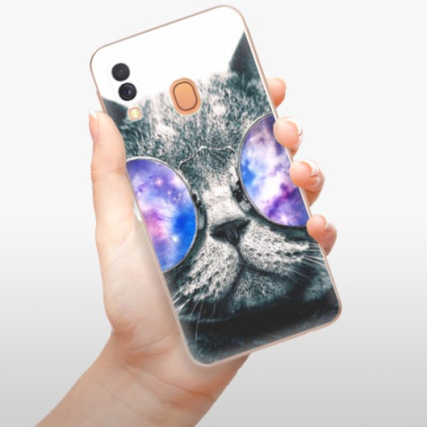 Silikonové pouzdro iSaprio - Samsung Galaxy A40 - Galaxy Cat