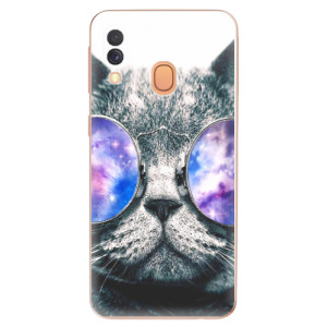 Silikonové pouzdro iSaprio - Samsung Galaxy A40 - Galaxy Cat