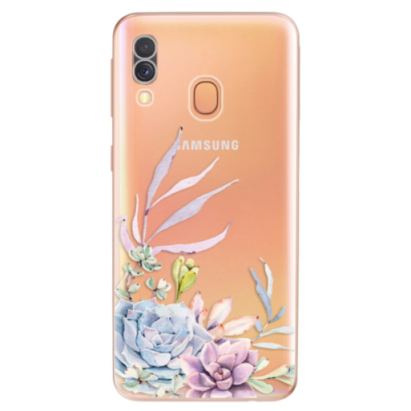 Silikonové odolné pouzdro iSaprio - Succulent 01 na mobil Samsung Galaxy A40 (Silikonový kryt, obal, pouzdro iSaprio - Succulent 01 na mobilní telefon Samsung Galaxy A40)