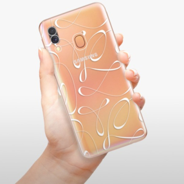 Silikonové pouzdro iSaprio - Samsung Galaxy A40 - Fancy white